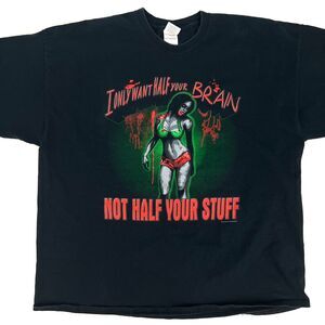 I Only Want Half Your Brain Not Half Your Stuff G.A.T. Guns T Shirt Gildan